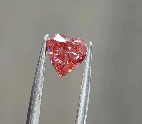 1.15 عیار مصنوعی CVD قلب صورتی الماس برش مصنوعی آزمایشگاه رشد یافته