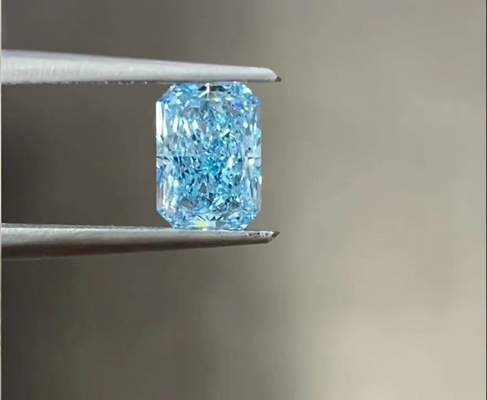 4ct 10 Mohs Lab Grown Blue Diamonds Radiant Brilliant Cut سایز بزرگ