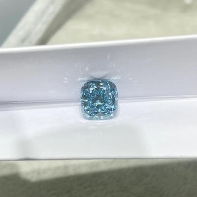 Cushion Brilliant Cut 1.17ct Blue Diamond Lab Grown Colored Diamonds VS1