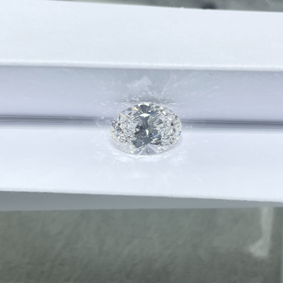 0.5ct شکل بیضوی برلیانت برش D VS اندازه کوچک آزمایشگاه رشد الماس IGI گواهینامه
