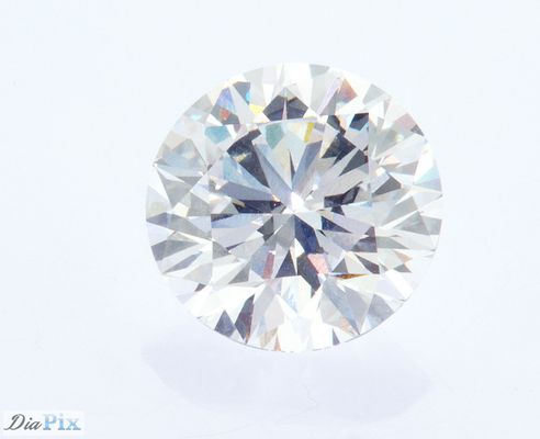 IGI گواهینامه آزمایشگاه رشد سفید CVD الماس گرد برش درخشان اندازه بزرگ 6.2CT