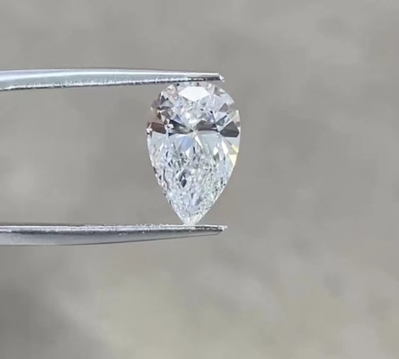 10 Mohs Pear Shaped Lab Diamond بزرگترین الماس Cvd برای تولید جواهرات