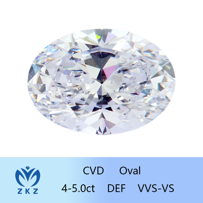 مصنوعی بی رنگ 4-5ct CVD آزمایشگاه رشد بیضوی الماس 10 سختی Mohs