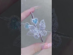 دستبند الماس الماس های کشت شده محصول پروانه رنگ فانتزی الماس جواهرات گردنبند گوشه